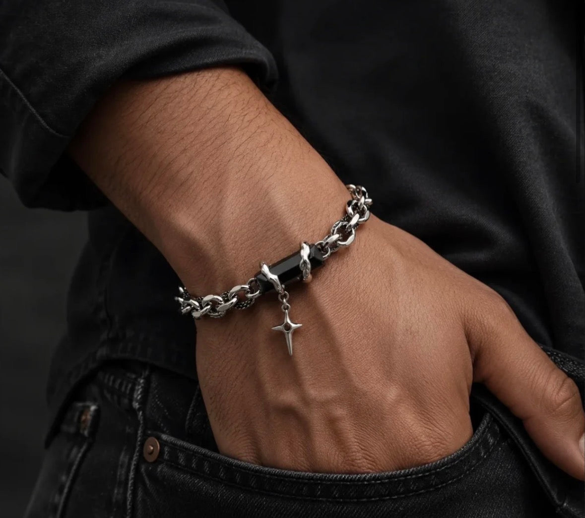 Y2K layered bracelet